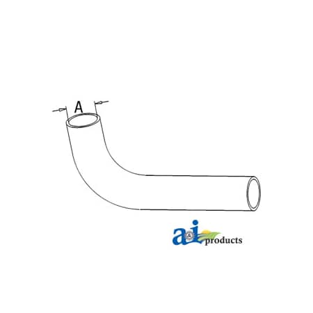 A & I Products Radiator Hose, Lower 8" x2" x1.5" A-704287R2
